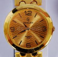 2 db Ingaleis kvarc karóra, fém szíjjal, eredeti dobozában, újszerű állapotban /2 p. of stylish watc...