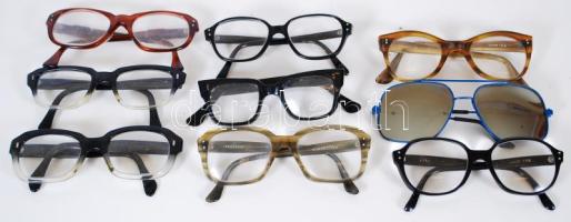 Retro szemüvegek, összesen: 9 db /Old school glasses