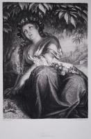 Philine, acélmetszet, megjelent a Goethe galéria című könyvben, Lipcse 1864, 11×16 cm