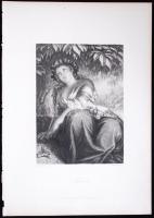 Philine, acélmetszet, megjelent a Goethe galéria című könyvben, Lipcse 1864, 11×16 cm