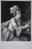 Die Gräfin, acélmetszet, megjelent a Goethe galéria című könyvben, Lipcse 1864, 11×16 cm