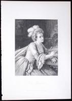 Die Gräfin, acélmetszet, megjelent a Goethe galéria című könyvben, Lipcse 1864, 11×16 cm