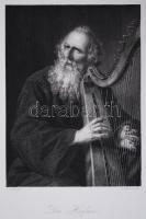 Der Harfner, acélmetszet, megjelent a Goethe galéria című könyvben, Lipcse 1864, 11×16 cm