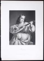 Mignon, acélmetszet, megjelent a Goethe galéria című könyvben, Lipcse 1864, 11×16 cm
