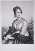 Charlotte, acélmetszet, megjelent a Goethe galéria című könyvben, Lipcse 1864, 11×16 cm