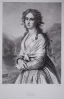 Offilie, acélmetszet, megjelent a Goethe galéria című könyvben, Lipcse 1864, 11×16 cm