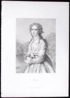 Offilie, acélmetszet, megjelent a Goethe galéria című könyvben, Lipcse 1864, 11×16 cm