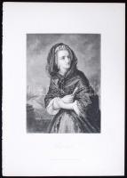 Eugenie, acélmetszet, megjelent a Goethe galéria című könyvben, Lipcse 1864, 11×16 cm