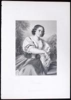Dorothea, acélmetszet, megjelent a Goethe galéria című könyvben, Lipcse 1864, 11×16 cm
