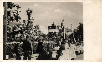 Ipolyság entry of the Hungarian troops, first mass ceremony (EK)