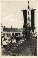 Ipolyság entry of the Hungarian troops, the consecration of the first country flag