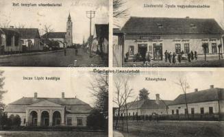 Esztár Lindenfeld Gyula vegyeskereskedése, Incze Lipót kastélya, községháza (EK)