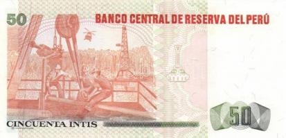 Peru 1987. 50I (3x) + 100I (3x) + 500I (2x) T:I
Peru 1987. 50 Intis (3x) + 100 Intis (3x) + 500 Inti...