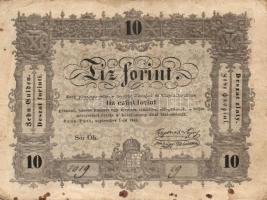 1848. 10Ft "Kossuth bankó" T:III-