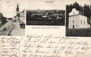 Neumarkt - Kallham square with church, Calvary (EK)