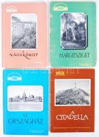 4 db Műemlékeink könyv tétel: A Citadella, Az Országház, Margitsziget, A Nagykörút.