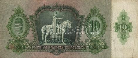 1936-45. 10P (2x) + 20P + 20P V.H. + 100P (2x) + 500P (2x) + 1000P (2x) + 10.000P bélyeggel (5x) T:I...