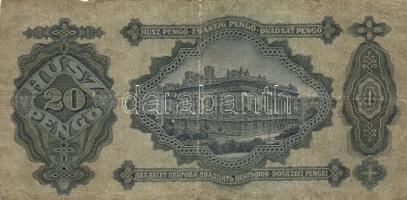 1936-45. 10P (2x) + 20P + 20P V.H. + 100P (2x) + 500P (2x) + 1000P (2x) + 10.000P bélyeggel (5x) T:I...