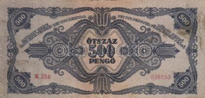 1936-45. 10P (2x) + 20P + 20P V.H. + 100P (2x) + 500P (2x) + 1000P (2x) + 10.000P bélyeggel (5x) T:I...