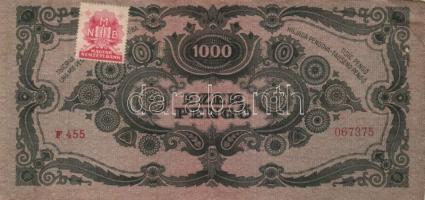 1936-45. 10P (2x) + 20P + 20P V.H. + 100P (2x) + 500P (2x) + 1000P (2x) + 10.000P bélyeggel (5x) T:I...