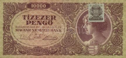 1936-45. 10P (2x) + 20P + 20P V.H. + 100P (2x) + 500P (2x) + 1000P (2x) + 10.000P bélyeggel (5x) T:I...