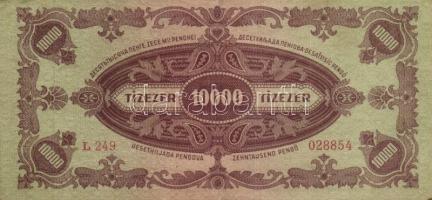 1936-45. 10P (2x) + 20P + 20P V.H. + 100P (2x) + 500P (2x) + 1000P (2x) + 10.000P bélyeggel (5x) T:I...