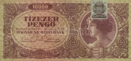 1936-45. 10P (2x) + 20P + 20P V.H. + 100P (2x) + 500P (2x) + 1000P (2x) + 10.000P bélyeggel (5x) T:I...