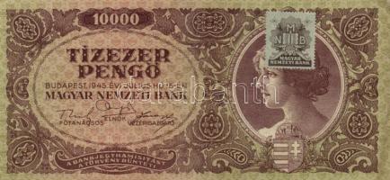 1936-45. 10P (2x) + 20P + 20P V.H. + 100P (2x) + 500P (2x) + 1000P (2x) + 10.000P bélyeggel (5x) T:I...