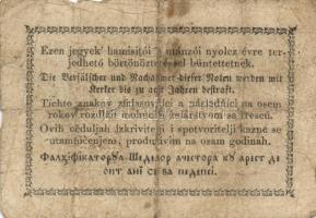 1849. 15Kr (2x) + 30Kr (4x) "Kincstári utalvány" T:III,IV,V