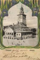 Brassó town hall, Art Nouveau litho