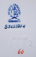 6db kézzel festett aranyozott jelzett Herendi tálka díszdobozban / 
6 hand painted gold plated littl...