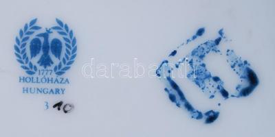 Szász Endre után, 2db jelzett Hollóházi váza az Arcok c. sorozatból / 
Hollóházi porcelain vases, 10...