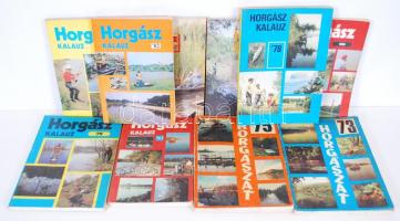 Horgász nyomtatvány tétel: Horgászat 4db, Horgász kalauz 6 db