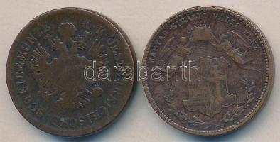 1868KB 4Kr T:3 + Ausztria 1861A 4Kr T:3
Hungary 1868Kb 4 Kreuzer + Austria 1861A 4 Kreuzer C:F