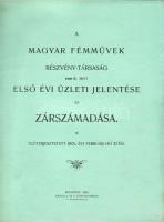 1901 A Magyar Fémművek Rt üzleti jelentése