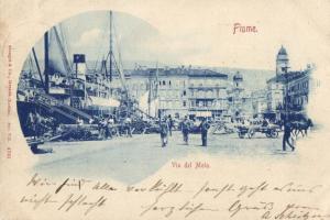 1899 Fiume port with steam ship (b)