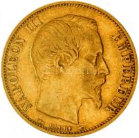 Franciaország/Második Császárság 1853A 20Fr Au "III. Napóleon" Párizs (6.42g/0.900) T:2- France/Second Empire 1853A 20 Francs Au "Napoleon III" Paris (6.42g/0.900) C:VF