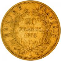Franciaország/Második Császárság 1853A 20Fr Au "III. Napóleon" Párizs (6.42g/0.900) T:2-
F...