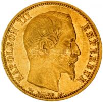 Franciaország/Második Császárság 1853A 20Fr Au "III. Napóleon" Párizs (6.41g/0.900) T:2- France/Second Empire 1853A 20 Francs Au "Napoleon III" Paris (6.41g/0.900) C:VF