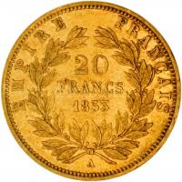 Franciaország/Második Császárság 1853A 20Fr Au "III. Napóleon" Párizs (6.41g/0.900) T:2-
F...