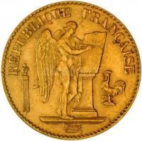 Franciaország / Modern Köztársaság 1895A 20Fr Au (6,45g/0.900) T:2
France / Modern Republic 1895A 20...