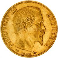 Franciaország/Második Császárság 1860A 20Fr Au "III. Napóleon" Párizs (6.45g/0.900) T:2/2- France/Second Empire 1860A 20 Francs Au "Napoleon III" Paris (6.45g/0.900) C:aXF