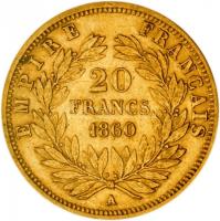 Franciaország/Második Császárság 1860A 20Fr Au "III. Napóleon" Párizs (6.45g/0.900) T:2/2-...