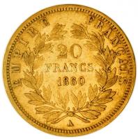 Franciaország/Második Császárság 1860A 20Fr Au "III. Napóleon" Párizs (6.43g/0.900) T:2-
F...