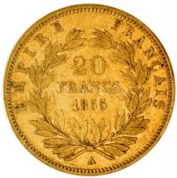 Franciaország/Második Császárság 1855A 20Fr Au "III. Napóleon" Párizs (6.43g/0.900) T:2-
F...