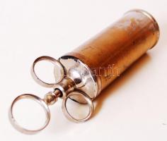 Állatgyógyászati fém fecskendő, h:19 cm