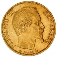 Franciaország/Második Császárság 1854A 20Fr Au "III. Napóleon" Párizs (6.42g/0.900) T:2/2- France/Second Empire 1854A 20 Francs Au "Napoleon III" Paris (6.42g/0.900) C:aXF