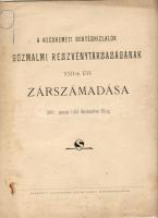 1902 A Kecskeméti sertéshizlalók gőzmalmi Rt zárszámadása
