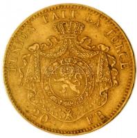 Belgium 1874. 20Fr Au (6.46g/0.900) "II. Lipót" T:2
Belgium 1874. 20 Francs Au (6.46g/0.90...