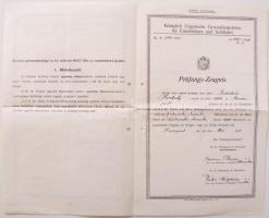 1931 Motorkezelői Vizsgálati bizonyítvány, magyarul németül